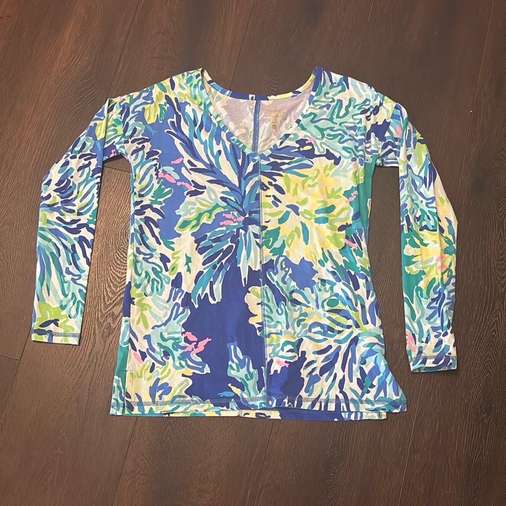 Lilly Pulitzer, long sleeve luxletic shirt